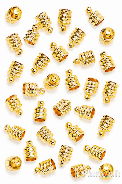 Endkappe - Länge 10 mm, Ø 5.5 mm - gold